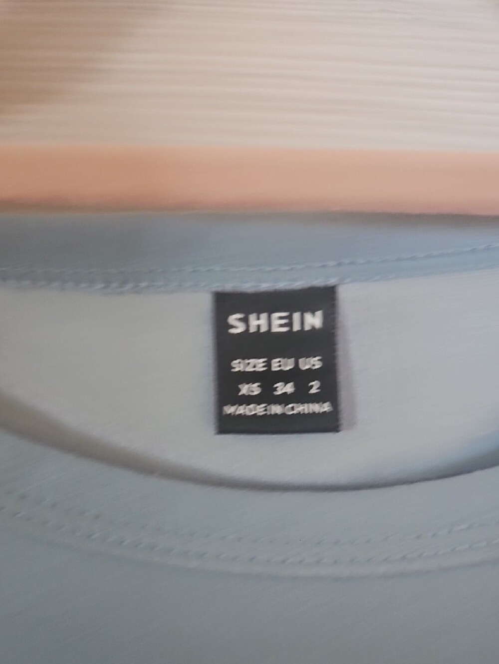 SHEIN Light Blue Crewneck Top - Picture 3 of 5
